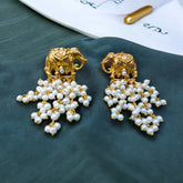 Tusker Majesty Gold-Plated Earrings